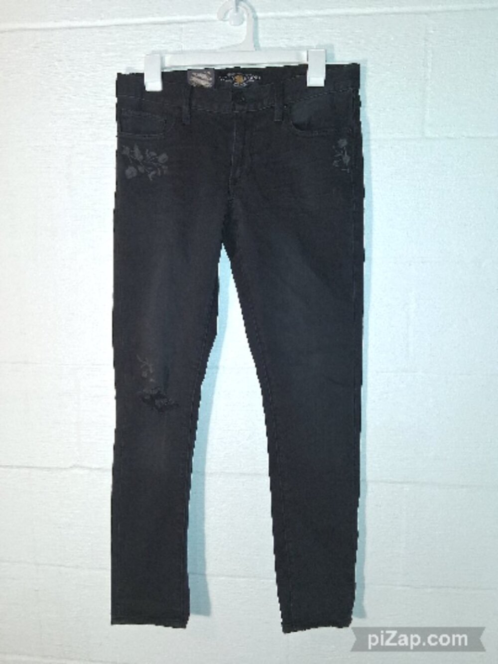 NWT Lucky Brand Jeans Sz 2 Sienna Slim Boyfriend Distressed Black Denim NEW